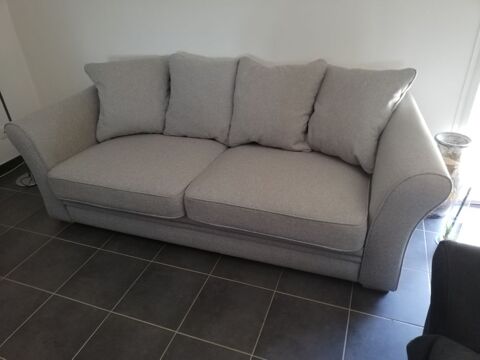 Canapé 4 places et fauteuil CLARA tissu gris 850 Rustiques (11)