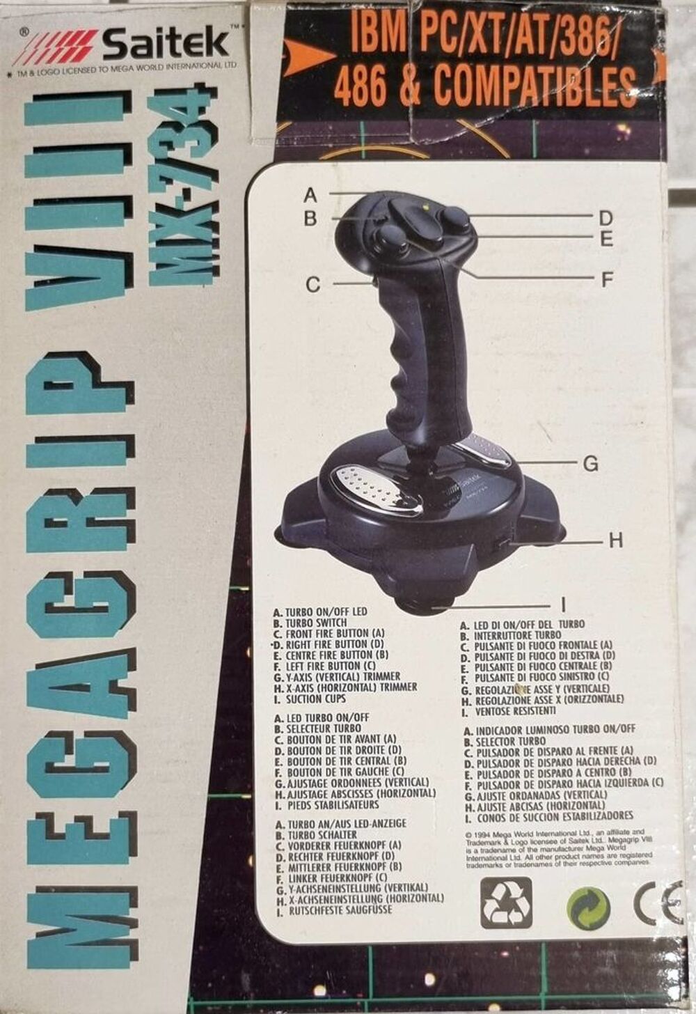 JOYSTICK SAITEK POUR PC DES ANN&Eacute;ES 1990 Matériel informatique