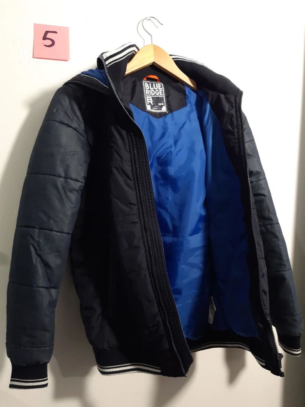 Blouson doubl&eacute; Bleu - Blue Ridge Vtements enfants