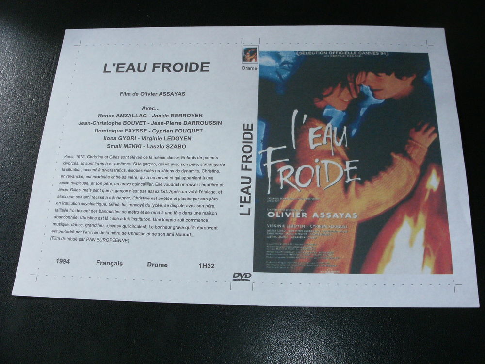 Film : &quot; L'eau froide &quot; DVD et blu-ray