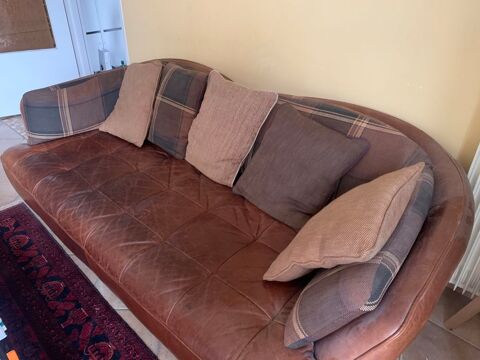 canap� cuir style anglais 650 Chaville (92)