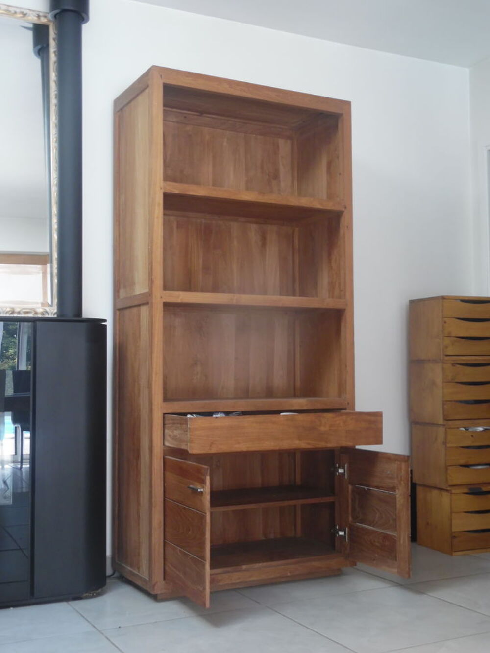 biblioth&egrave;que en teck massif Meubles