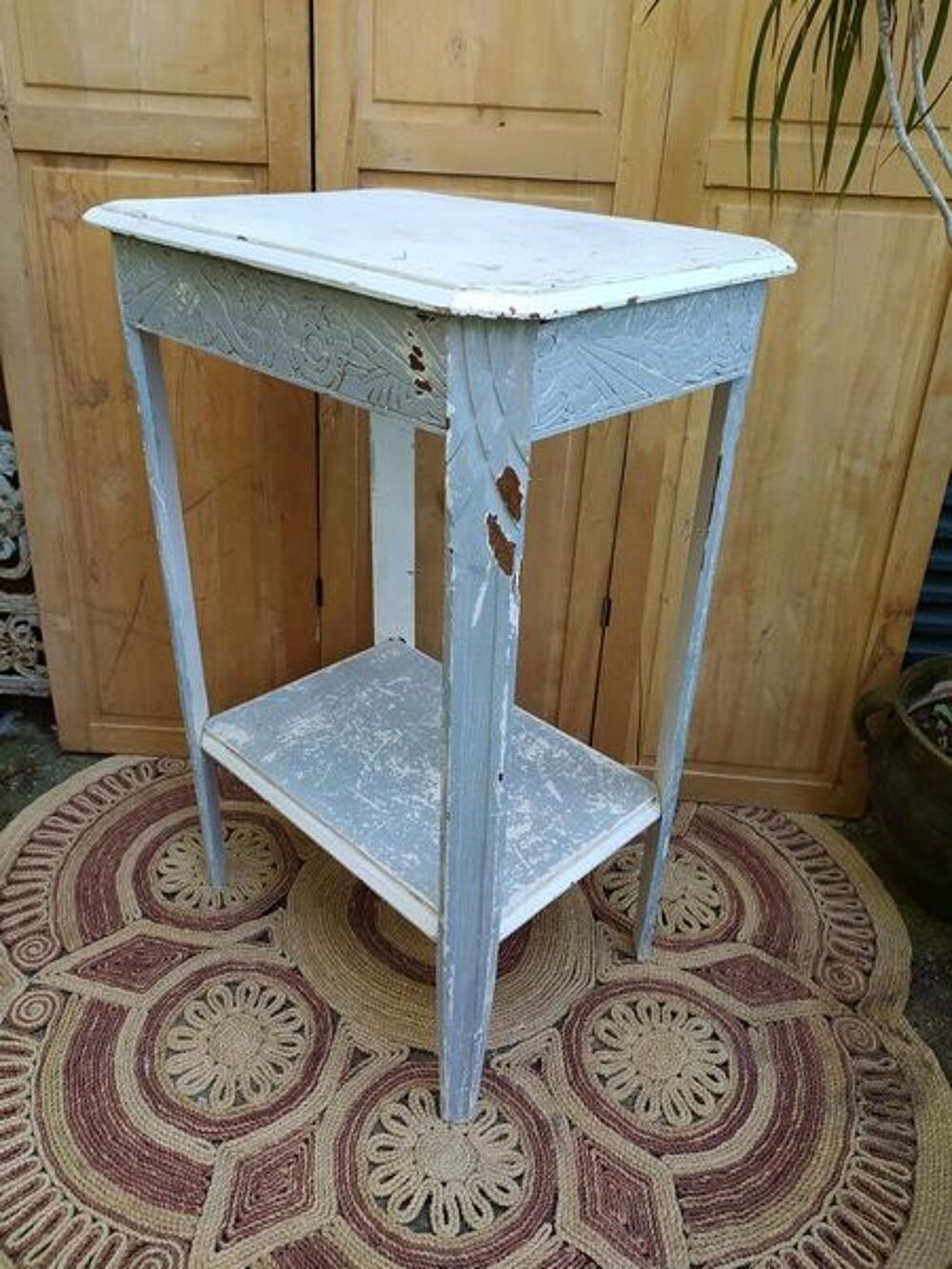 Table Gu&eacute;ridon Bois D&eacute;cor Art D&eacute;co 
Meubles