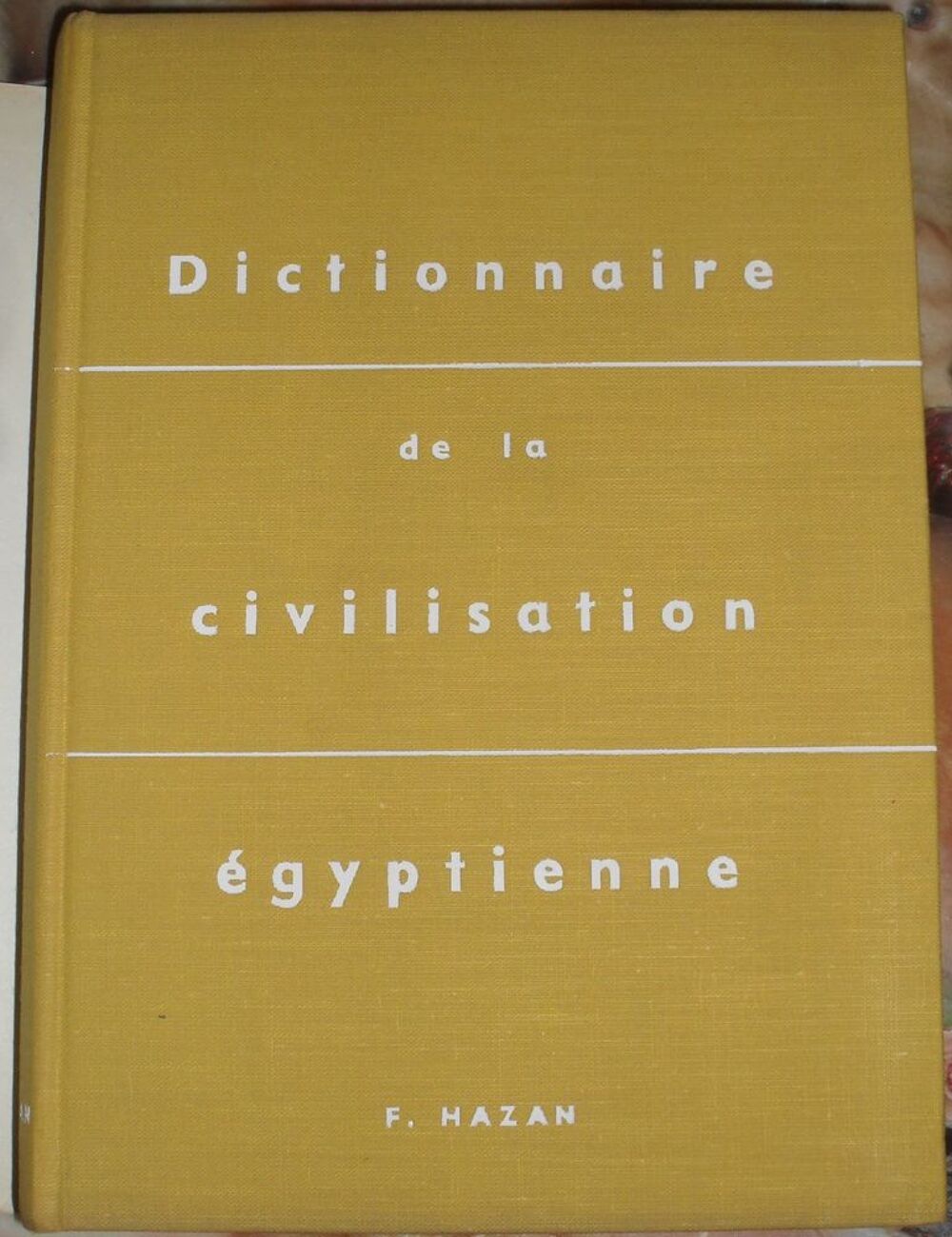DICTIONNAIRE DE LA CIVILISATION EGYPTIENNE de POSENER GEORGE Livres et BD