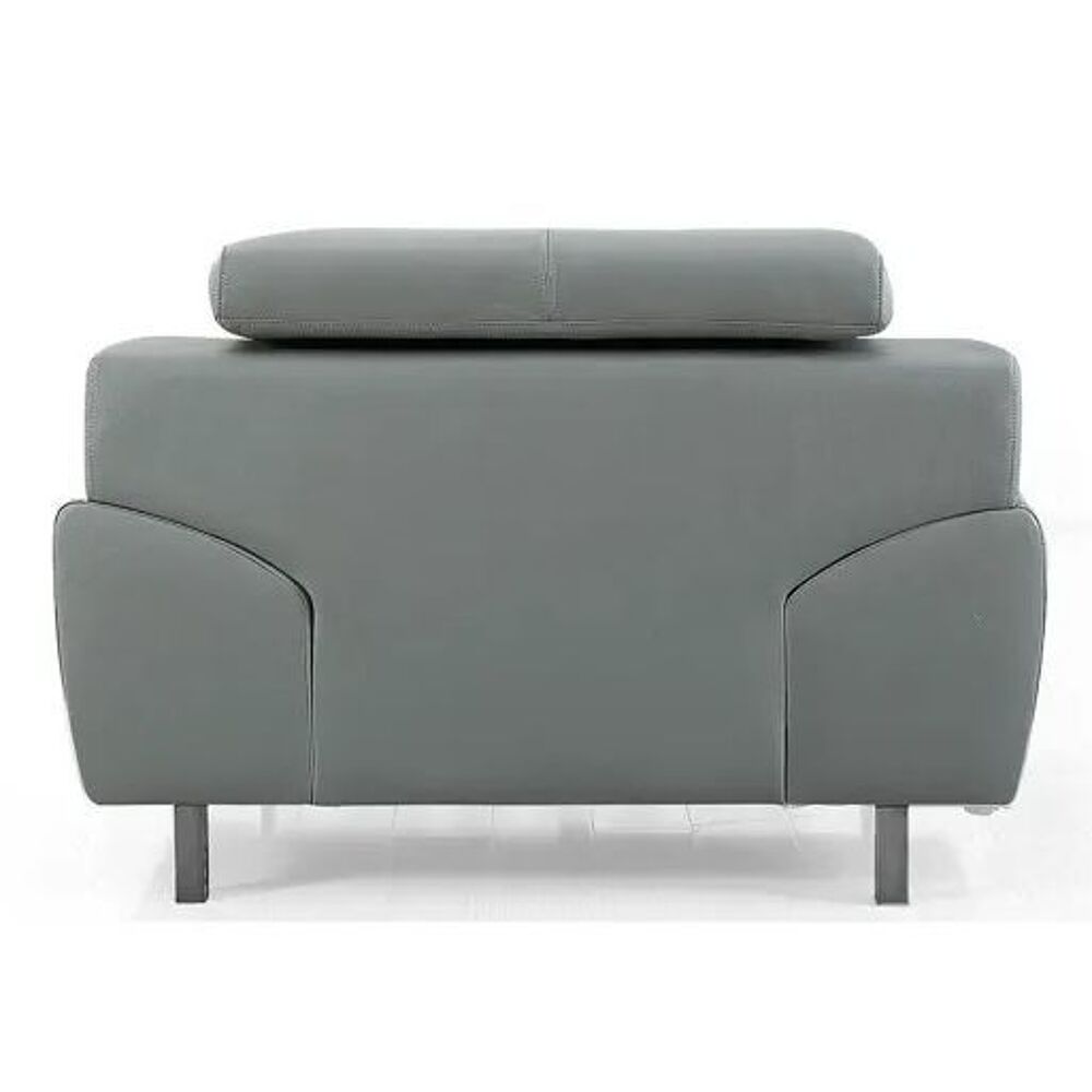 Fauteuil neuf cuir gris Design KARE Meubles