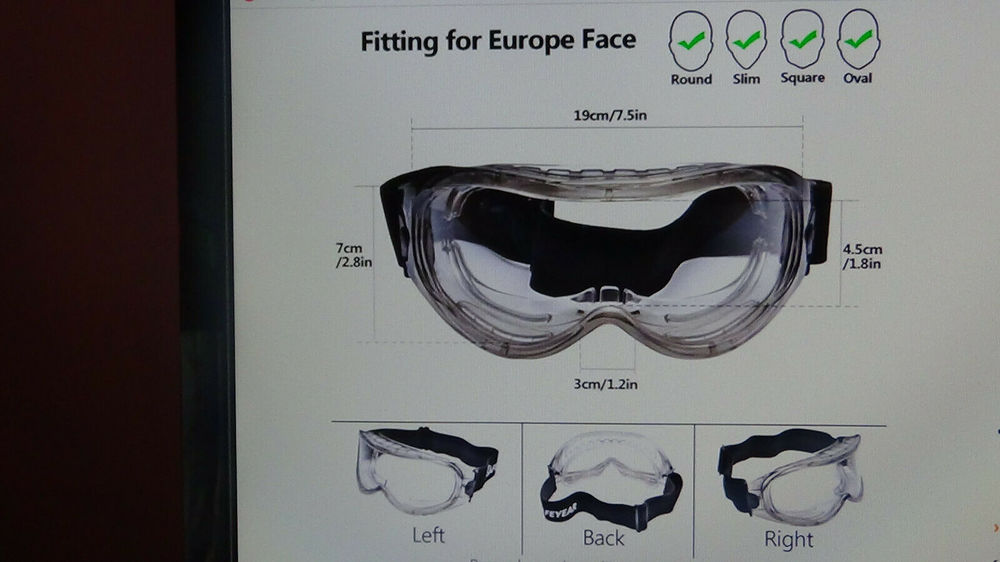 SAFEYEAR Lunettes de Protection pour porteurs lunettes Bricolage