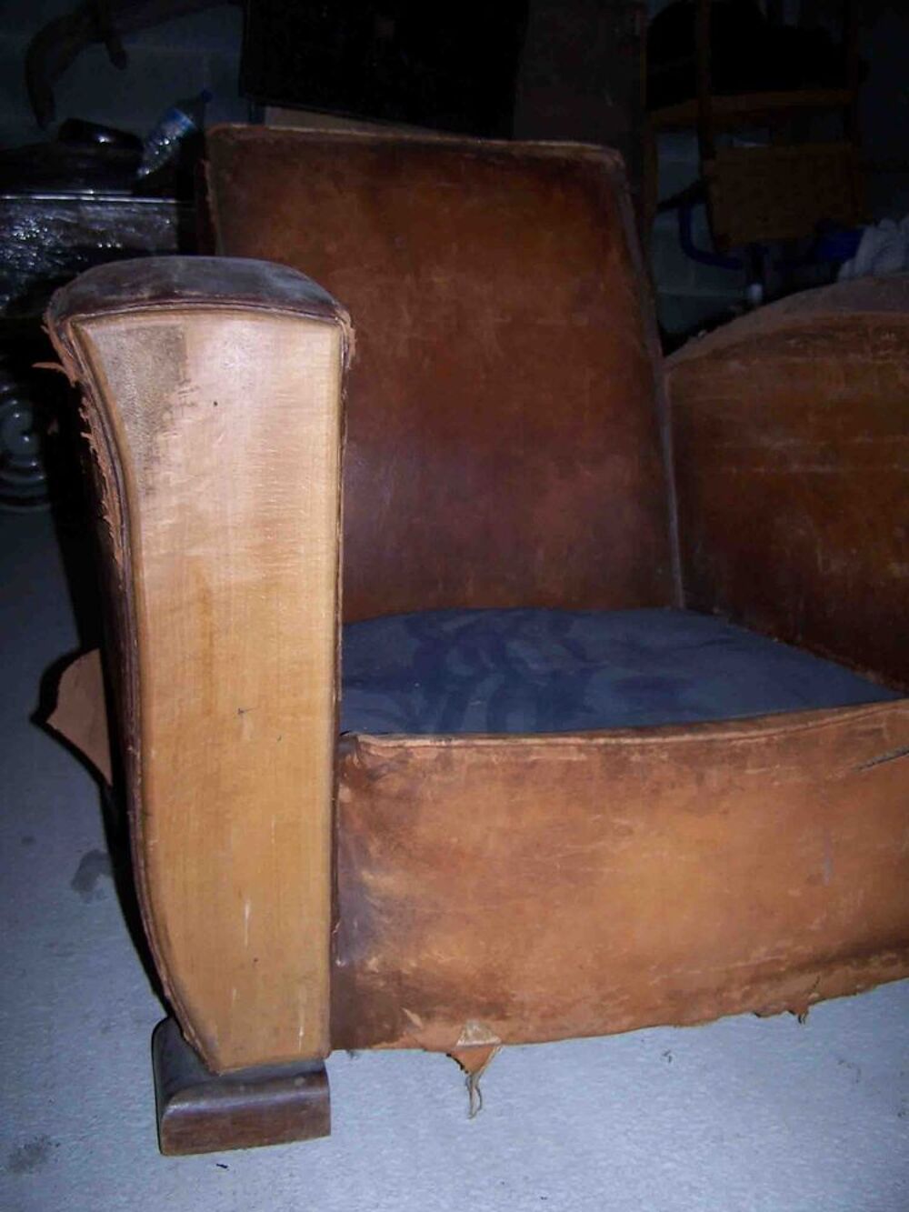 FAUTEUIL CLUB 1945/1950 pour restauration Décoration