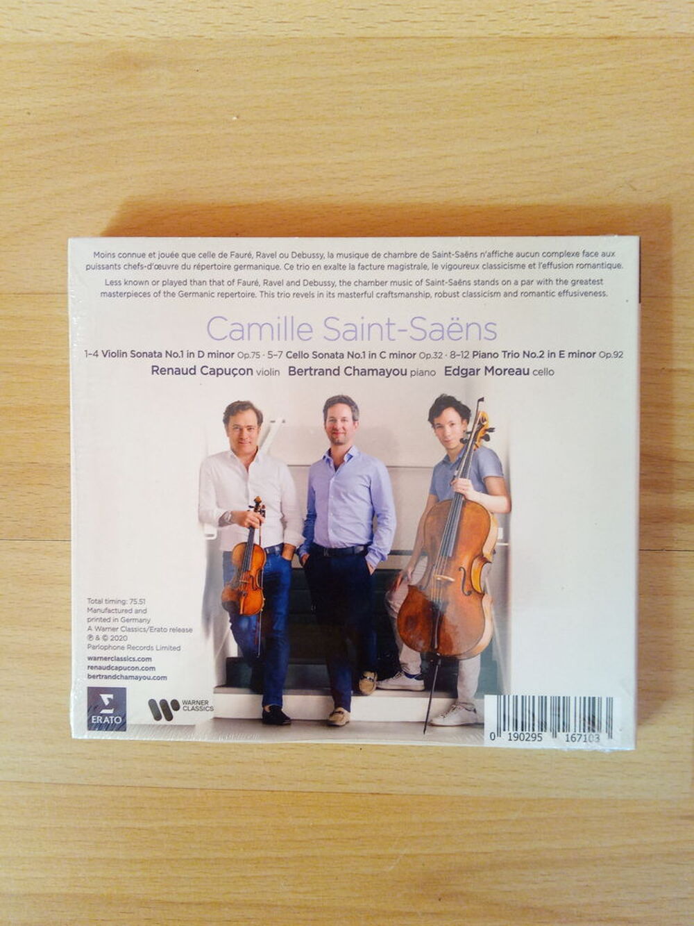 CD Saint-Sa&euml;ns: Sonates et Trio (Neuf) CD et vinyles