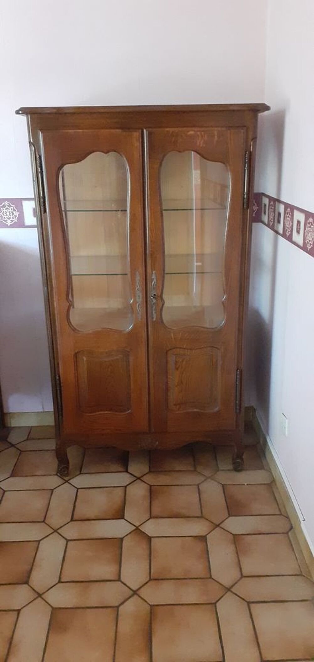 Argentier vitrine en.Ch&ecirc;ne Meubles