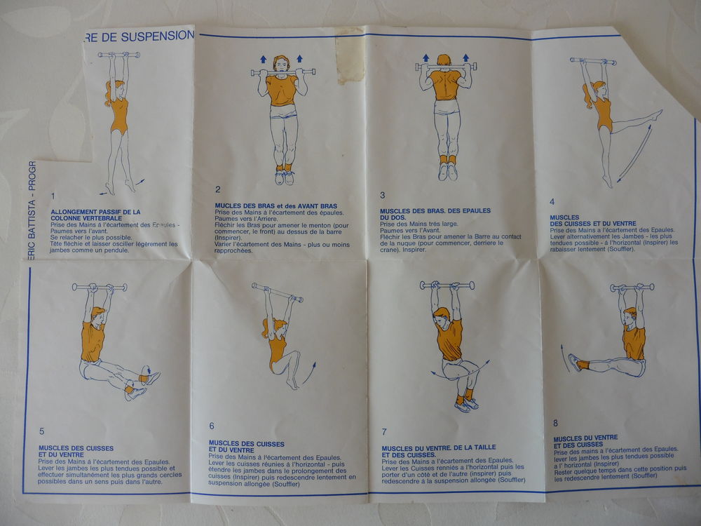 Barre de Traction Sport avec notice Longueur maxi 92 cm Long Sports