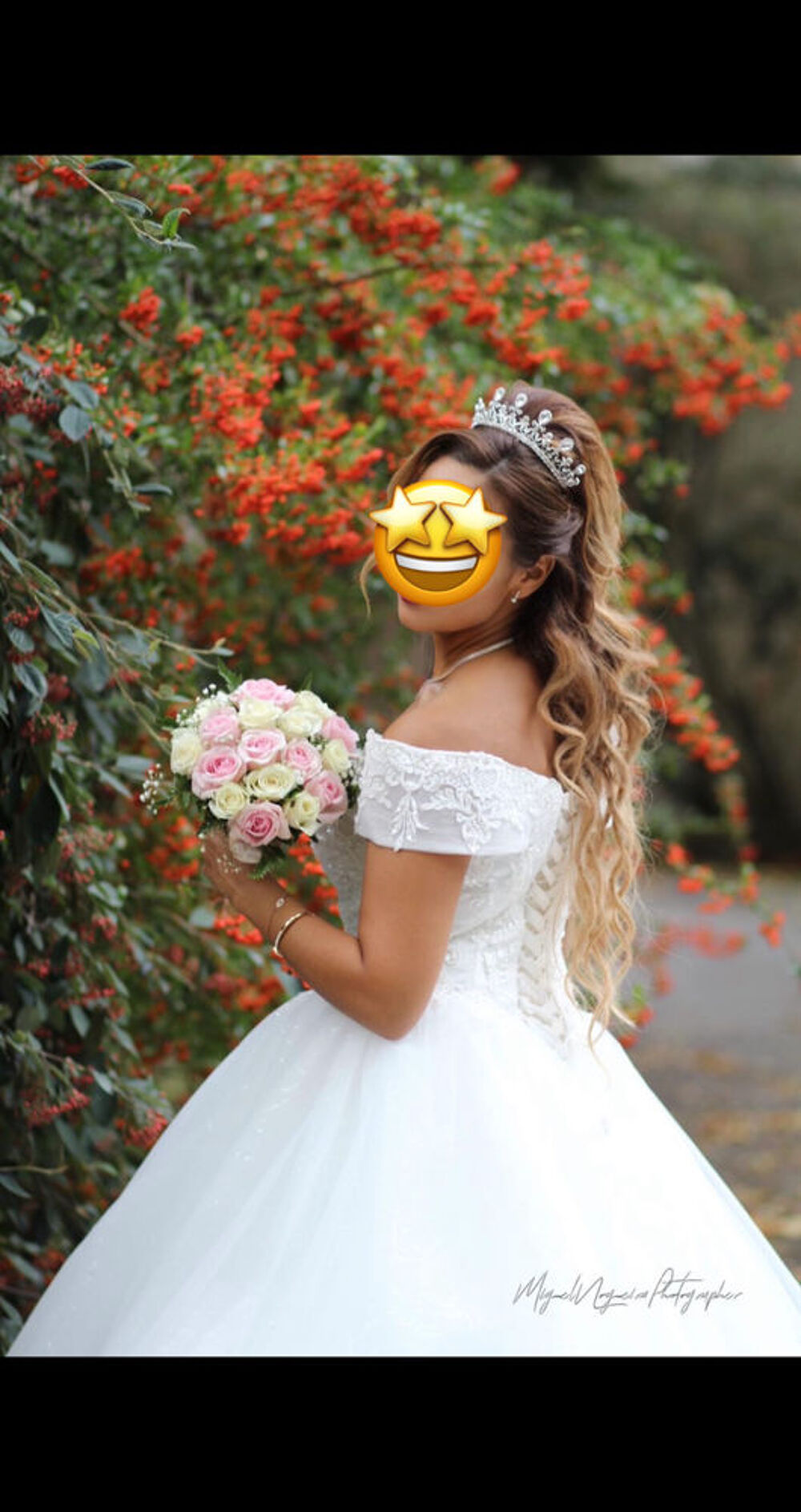 je ma robe blanche col bateau princesse tr&egrave;s bonne &eacute;tat Vêtements