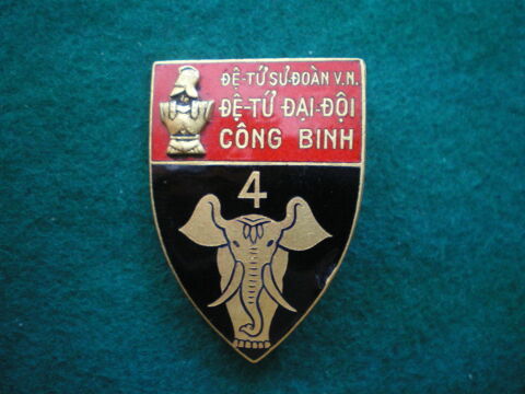 Insigne du Génie - 4° DTDD CONG BINH en Extrême-Orient. 50 Caen (14)