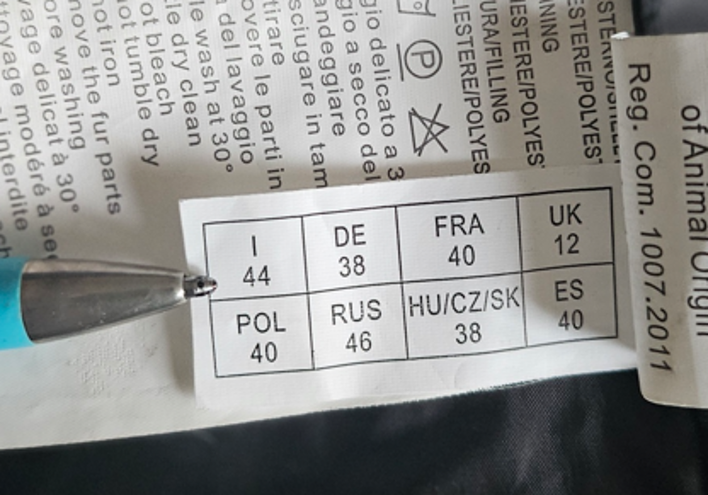 Blouson doudoune bleue noire Pregio Taille 42 Vêtements