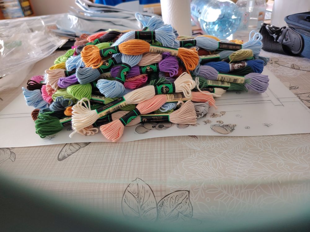 Lot de 124 echettes neuves coton Décoration