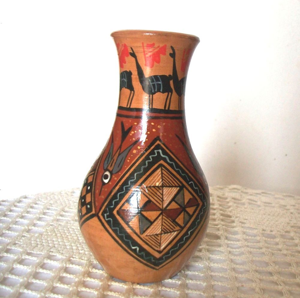 Vase c&eacute;ramique artisanale lama Collection Dcoration