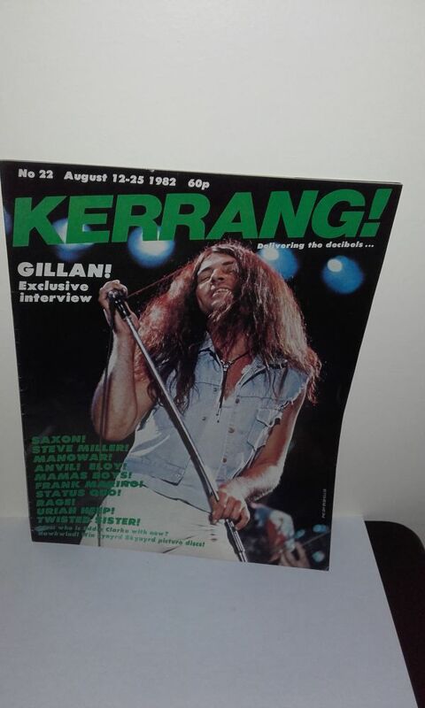 Kerrang N22 - August 12 1982 (UK Magazine) avec Gillan 35 Angers (49)