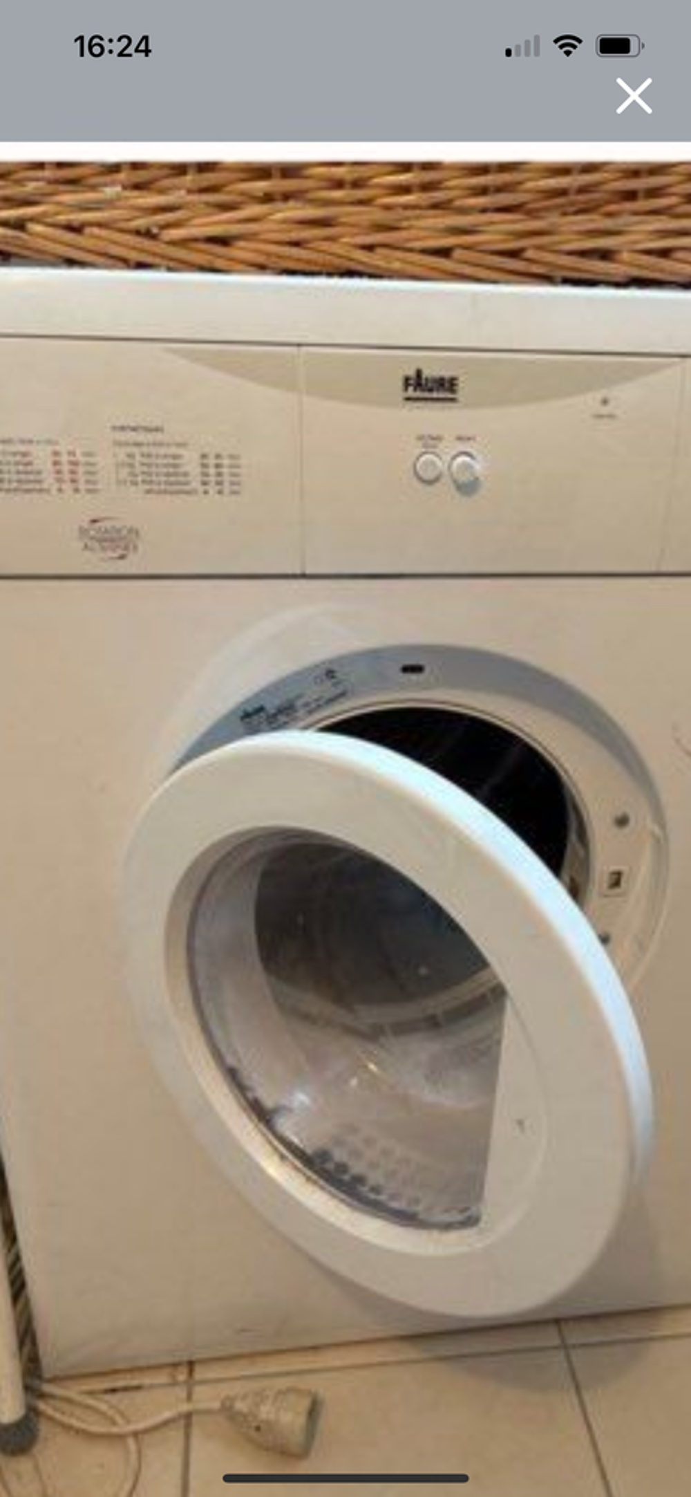 S&egrave;che linge &agrave; &eacute;vacuation 
Faure
Electroménager