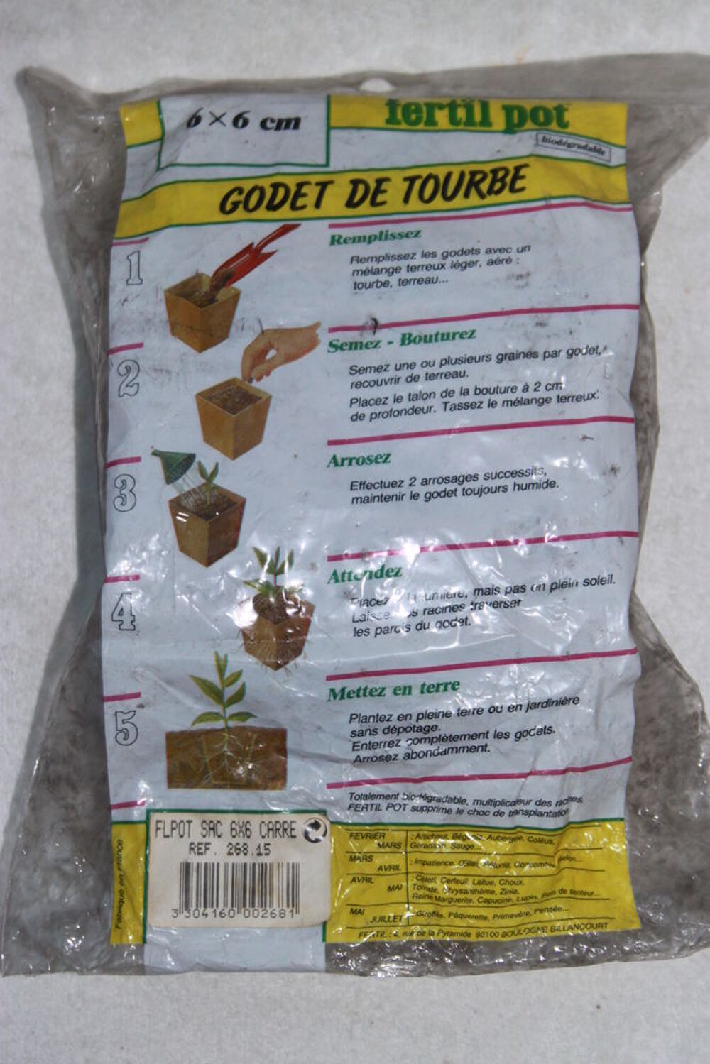 Godets de tourbe Jardin
