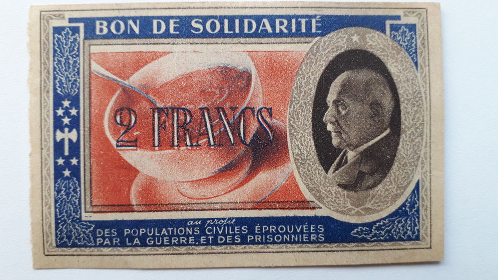 Bon de solidarit&eacute; 1941

