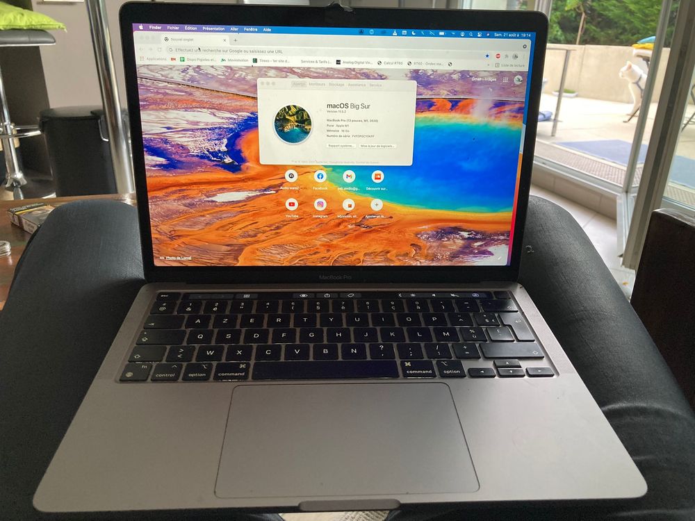 MACBOOK PRO 13" M1 16GO RAM unifi&eacute;&eacute; 1TO SSD 2021 Matériel informatique
