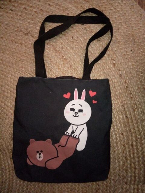 sac à main tissu noir Brown et Cony Beauchamp (95)