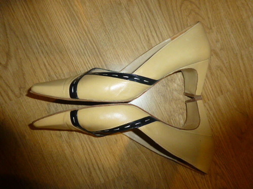 Escarpins en cuir beige Clyde Chaussures