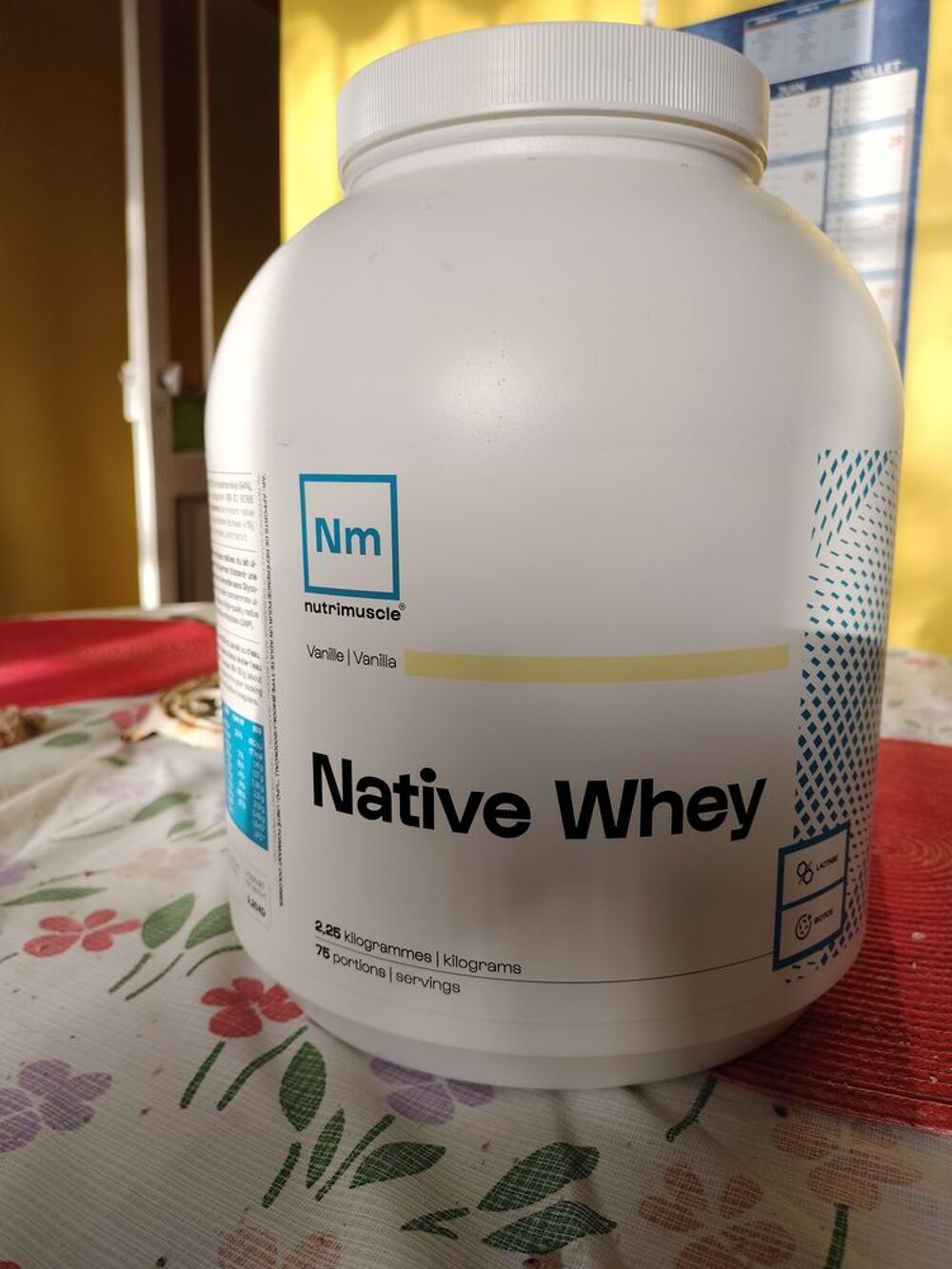 Whey native Nutrimuscle &agrave; la vanille Sports