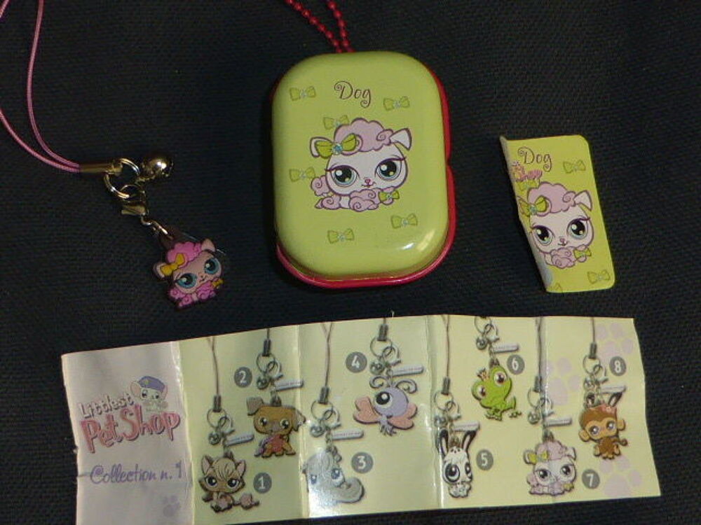 Charm pour bracelet littlest pet shop chien rose Bijoux et montres