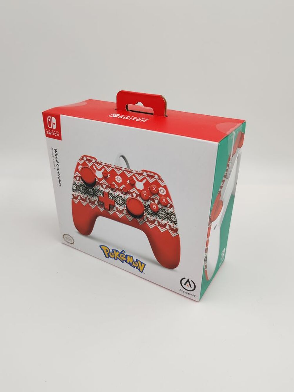 Manette filaire Nintendo Switch Pok&eacute;mon Holiday Sweater neuf Consoles et jeux vidéos