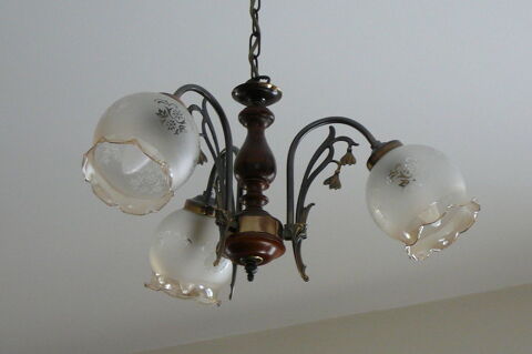 Plafonnier Bois/Verre - Parfait Etat 10 Angers (49)