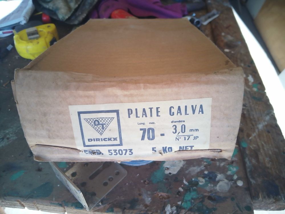 paquet de 5kilogramme de pointe de 3x60 galvanis&eacute; Bricolage