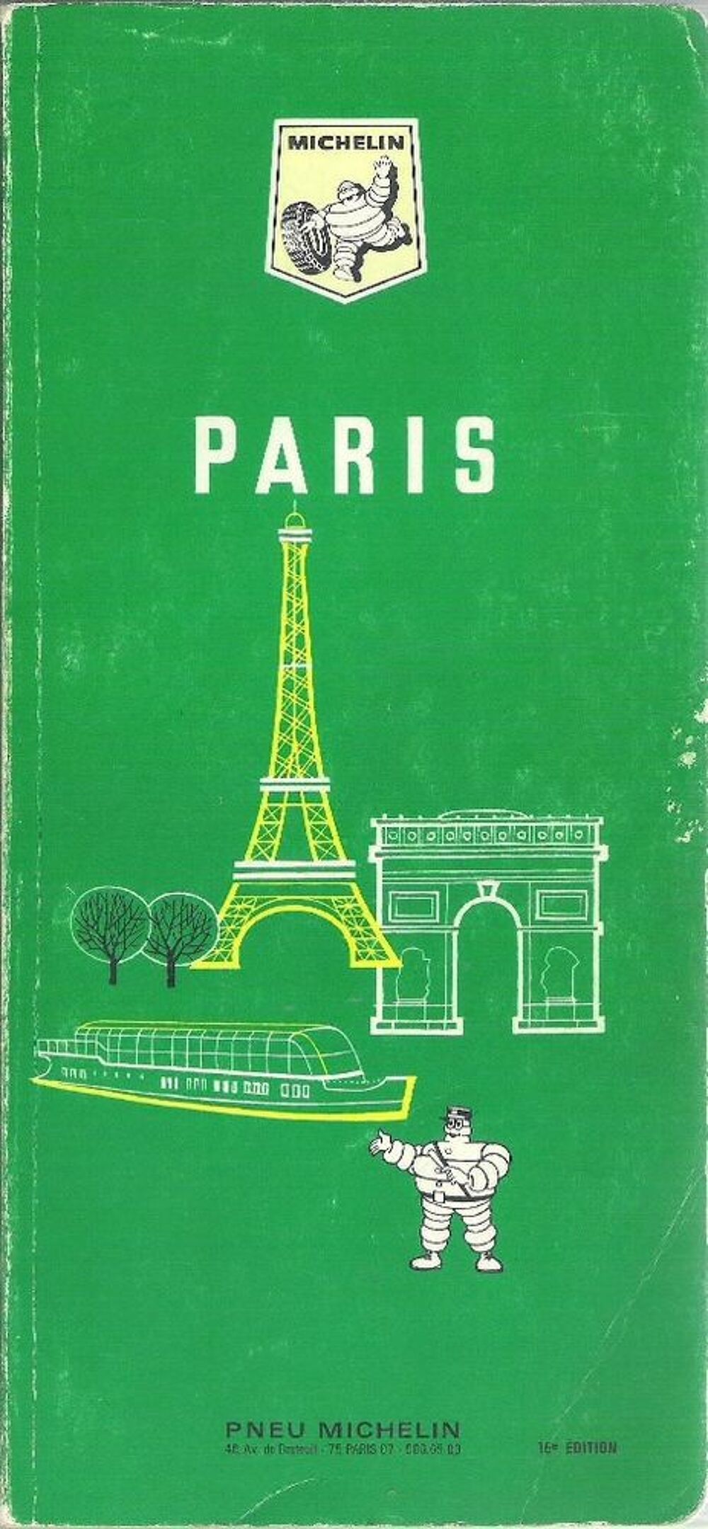 Guide Vert Michelin "Paris" Livres et BD