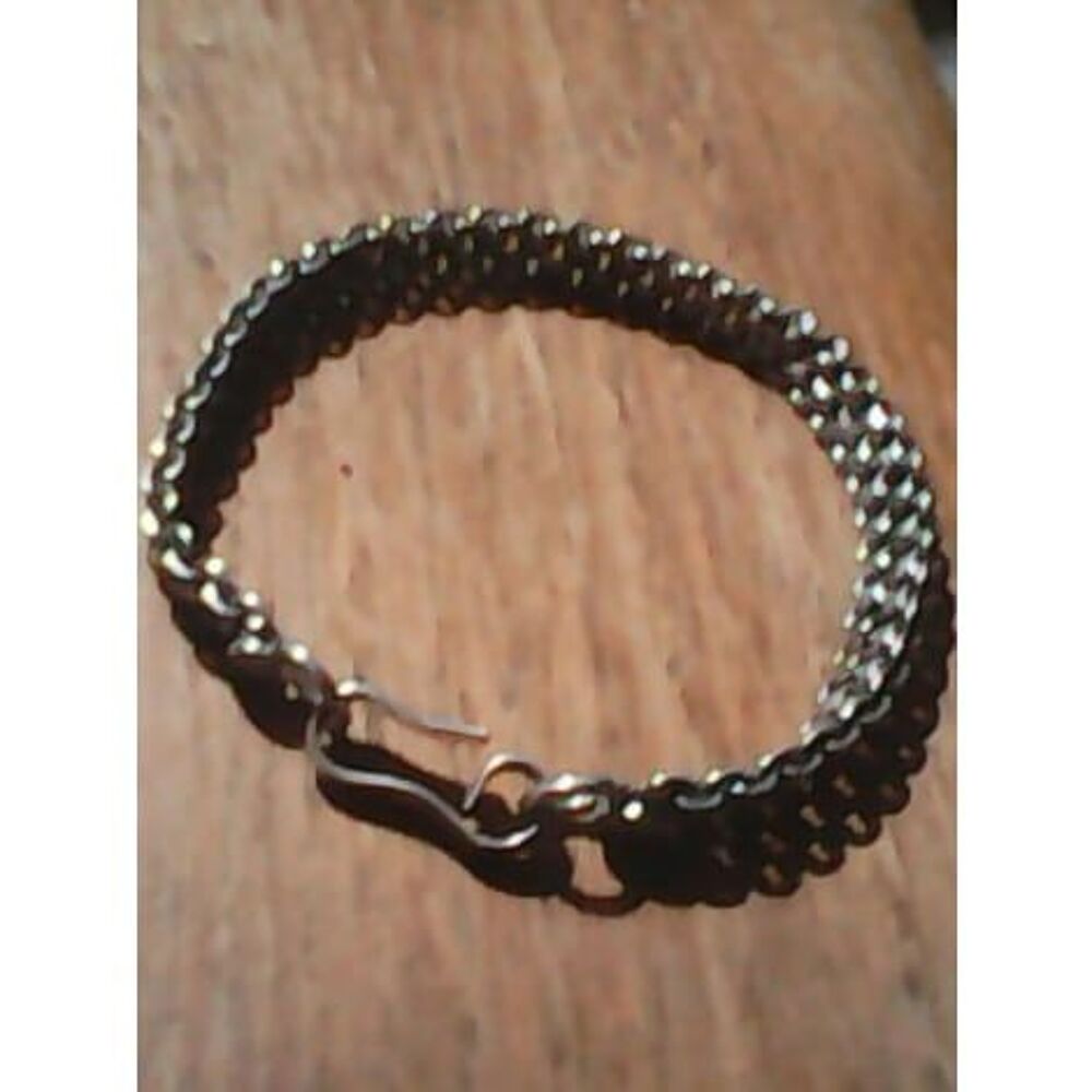 Bracelet m&eacute;tal maille plate 16 cm Bijoux et montres