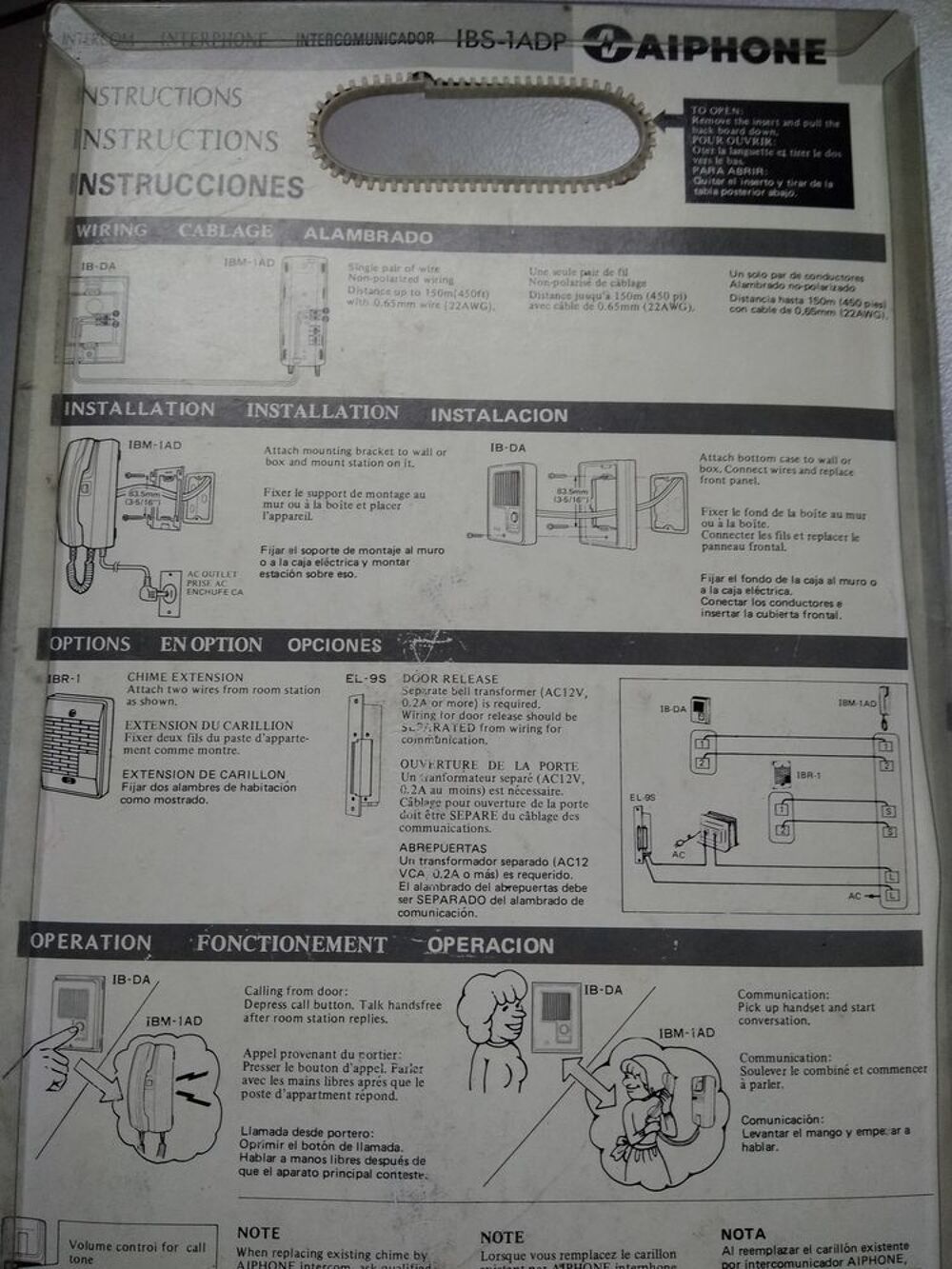Interphone Téléphones et tablettes