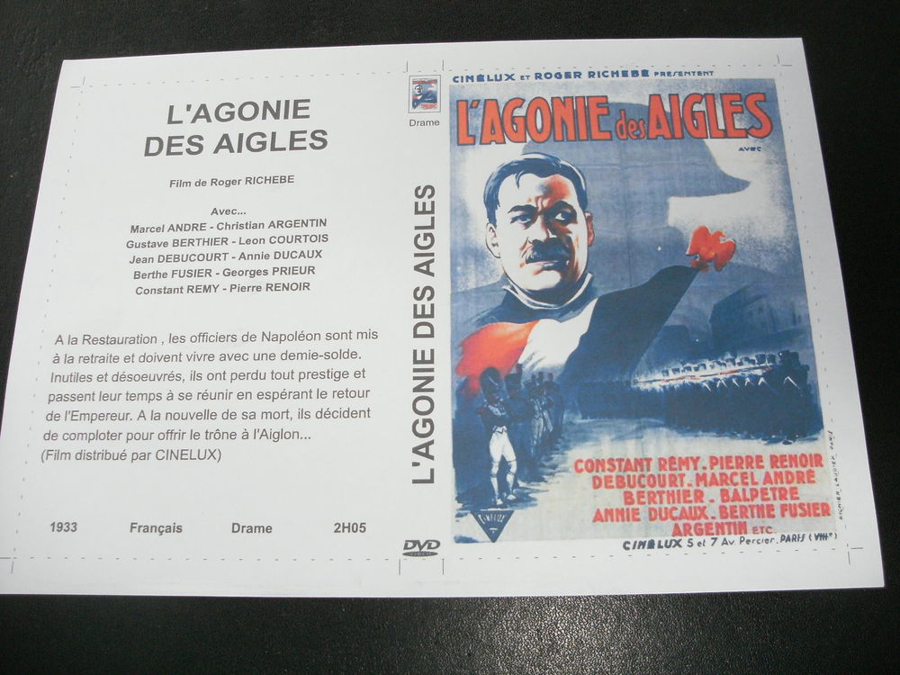 Rare film : " L 'agonie des aigles " DVD et blu-ray