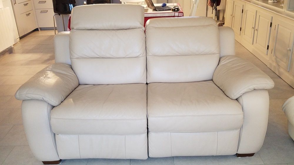  canape cuir 2 places relaxation Meubles