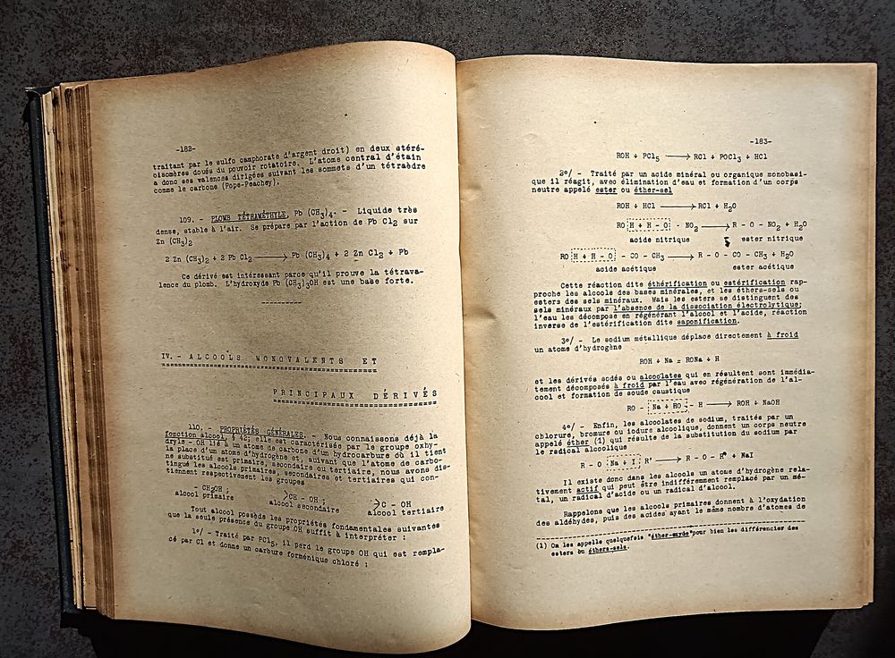 Livres anciens &agrave;‰cole Polytechnique 2 tomes CHIMIE 1922-1923 Livres et BD