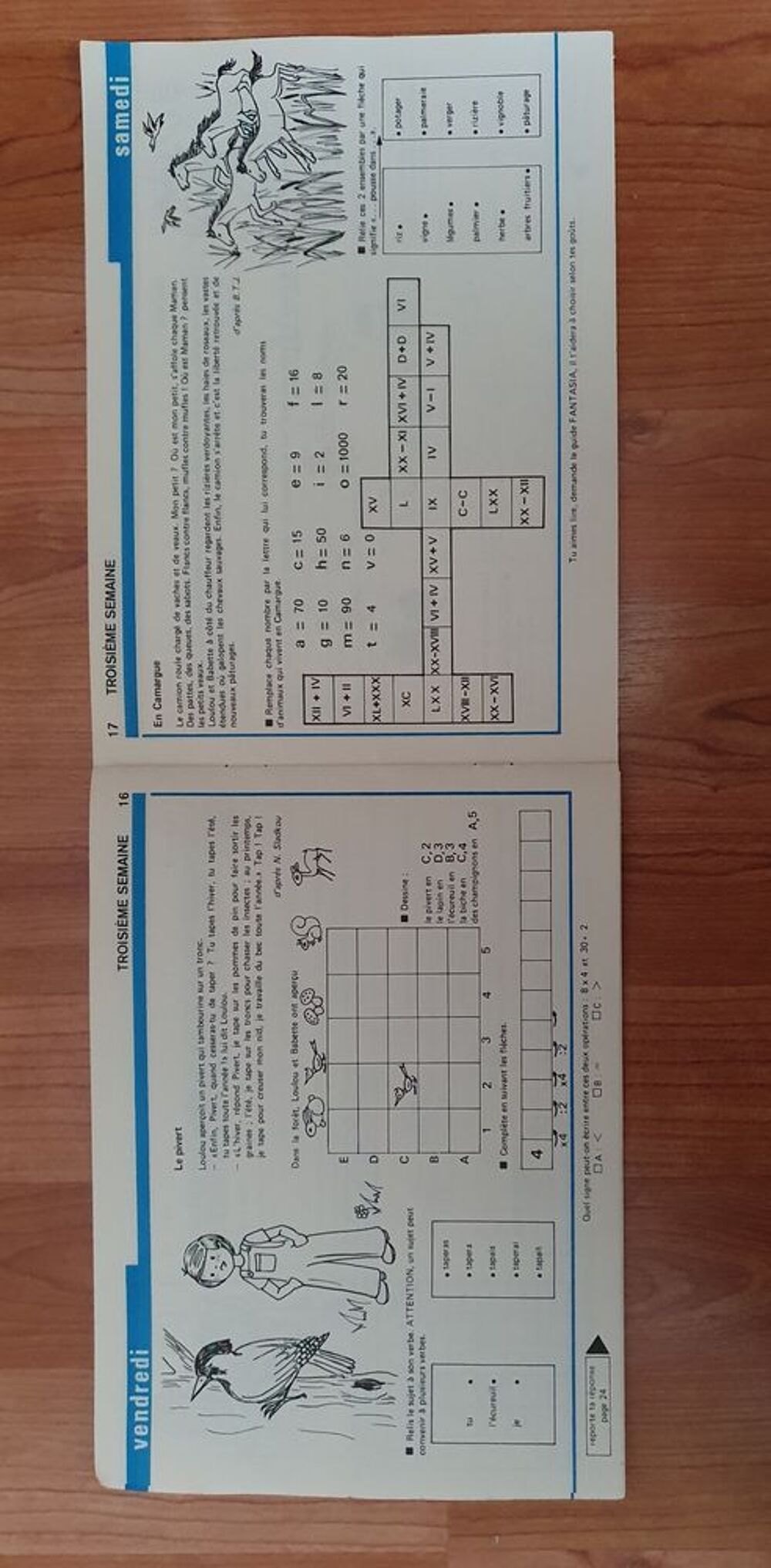 Cahier vacances magnard - cours &eacute;l&eacute;mentaire 2 &egrave;me ann&eacute;e - 1965 