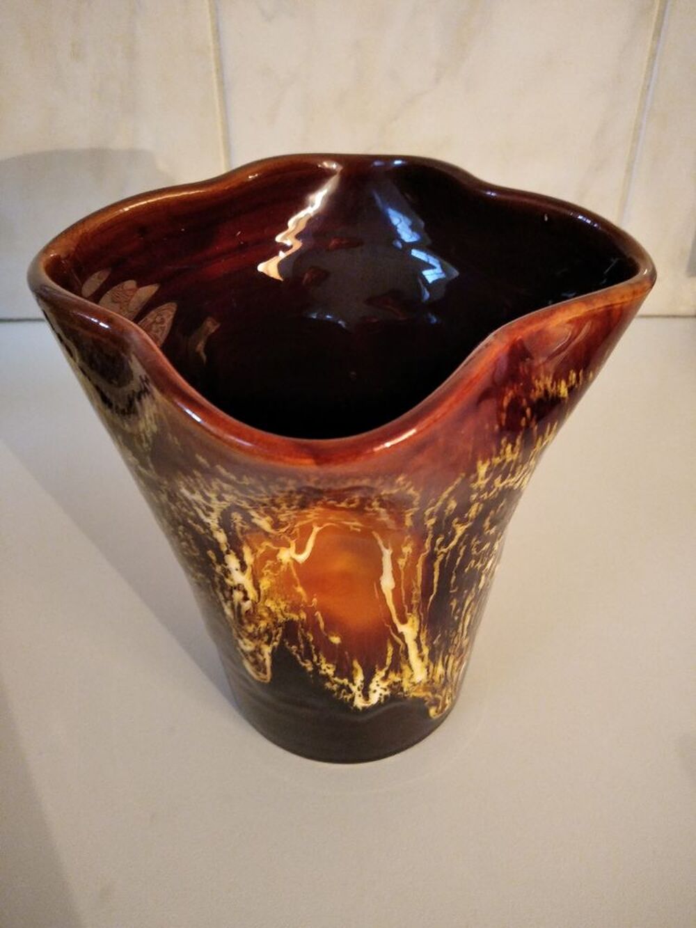 Vase vintage Vallauris D�coration