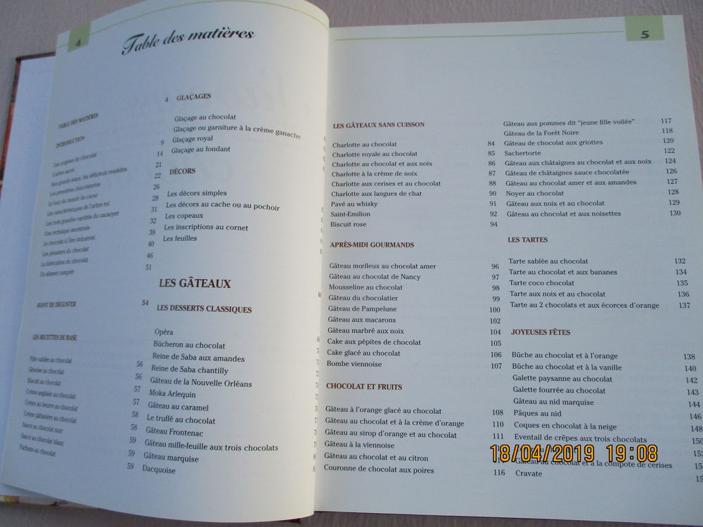 Livre Saveurs &amp; Chocolat. Livres et BD