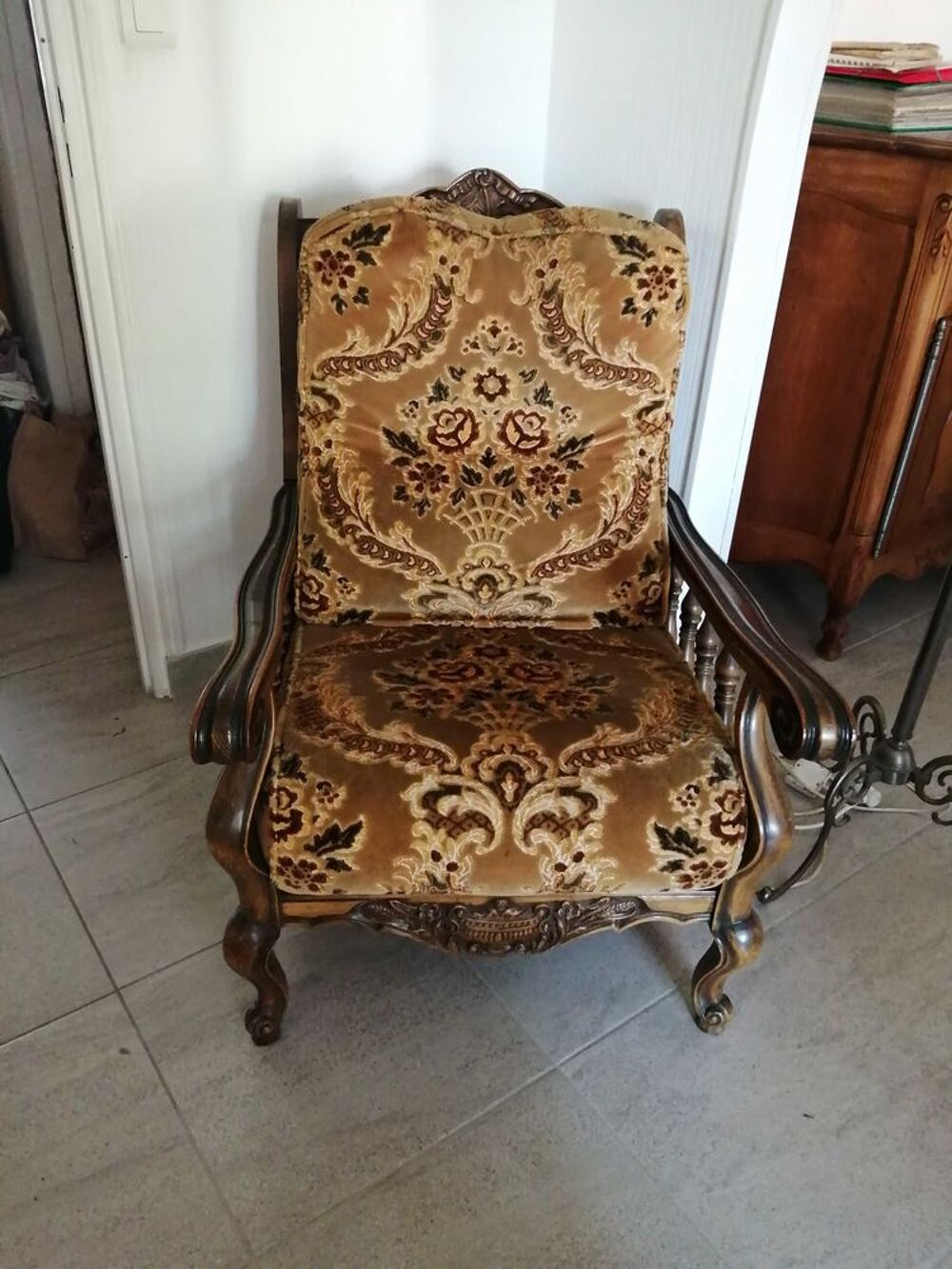canap&eacute; 2 places + 2 fauteuils style r&eacute;gence proven&ccedil;al Meubles