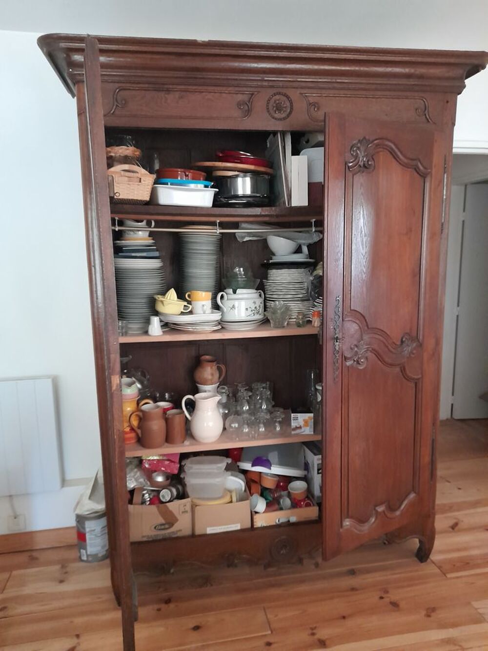 Armoire normande fin XVIIIe en ch&ecirc;ne massif Meubles