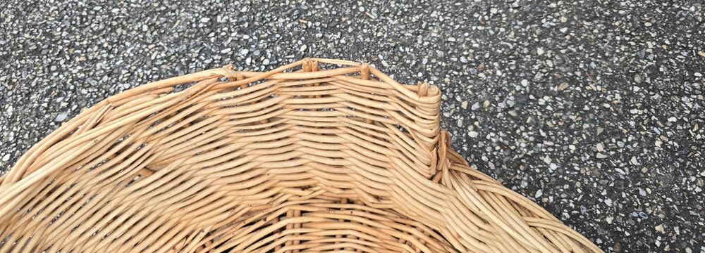 Panier osier Décoration
