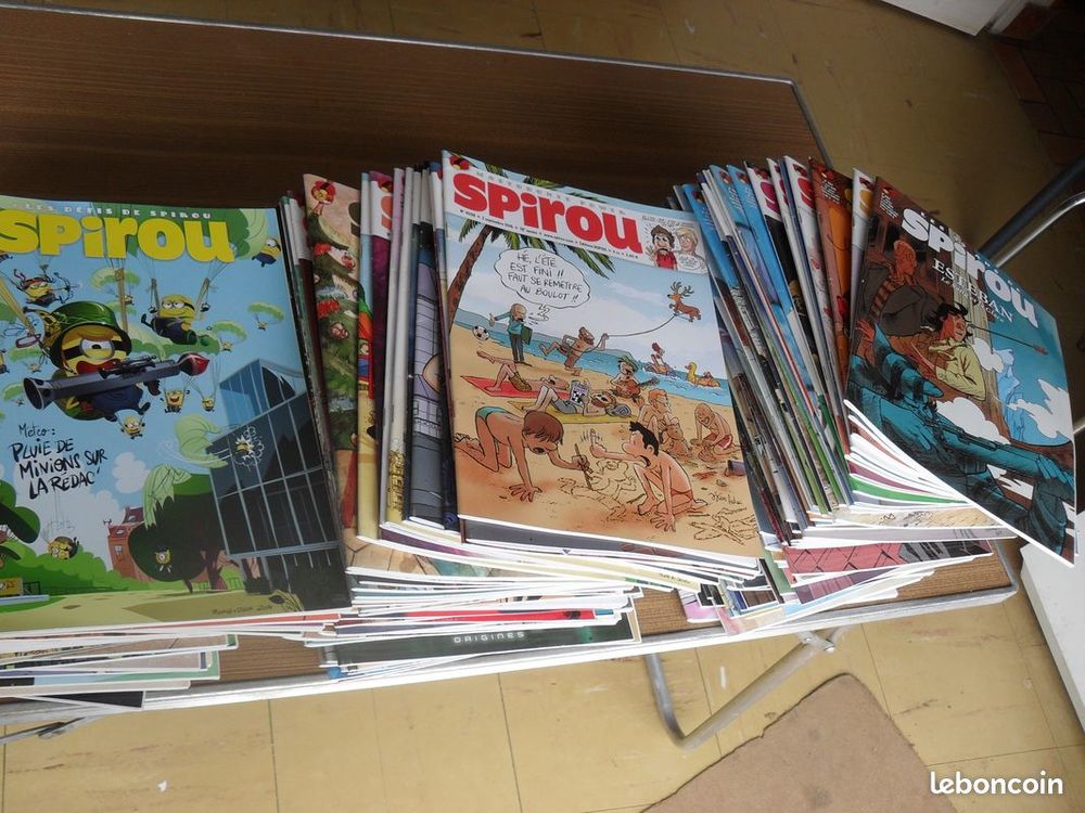 PRES DE 200 MAGAZINES SPIROU comme neufs Livres et BD