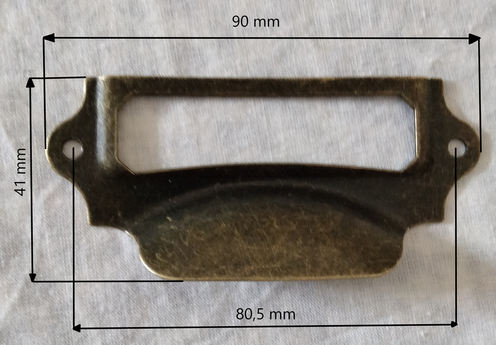 4 poign&eacute;es porte-&eacute;tiquettes. Bricolage