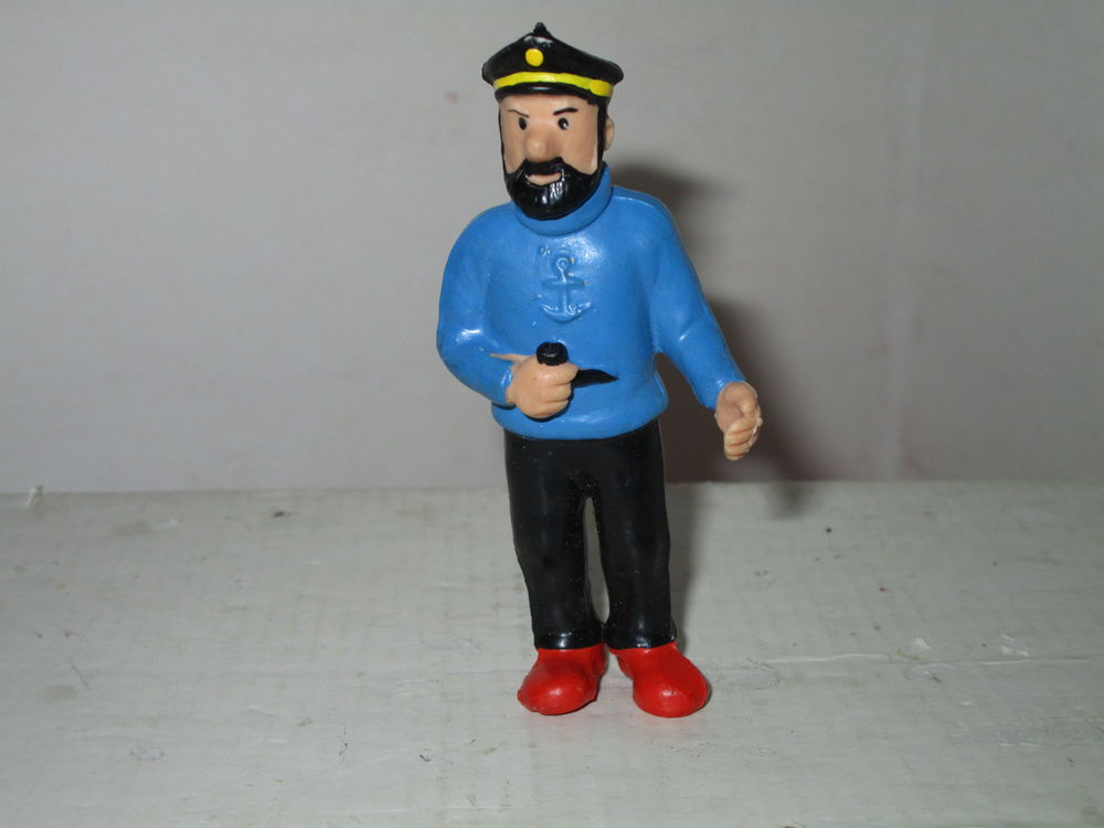 VIEILLE FIGURINE TINTIN +CAPITAINE HADDOCK COMICS SPAIN1984 