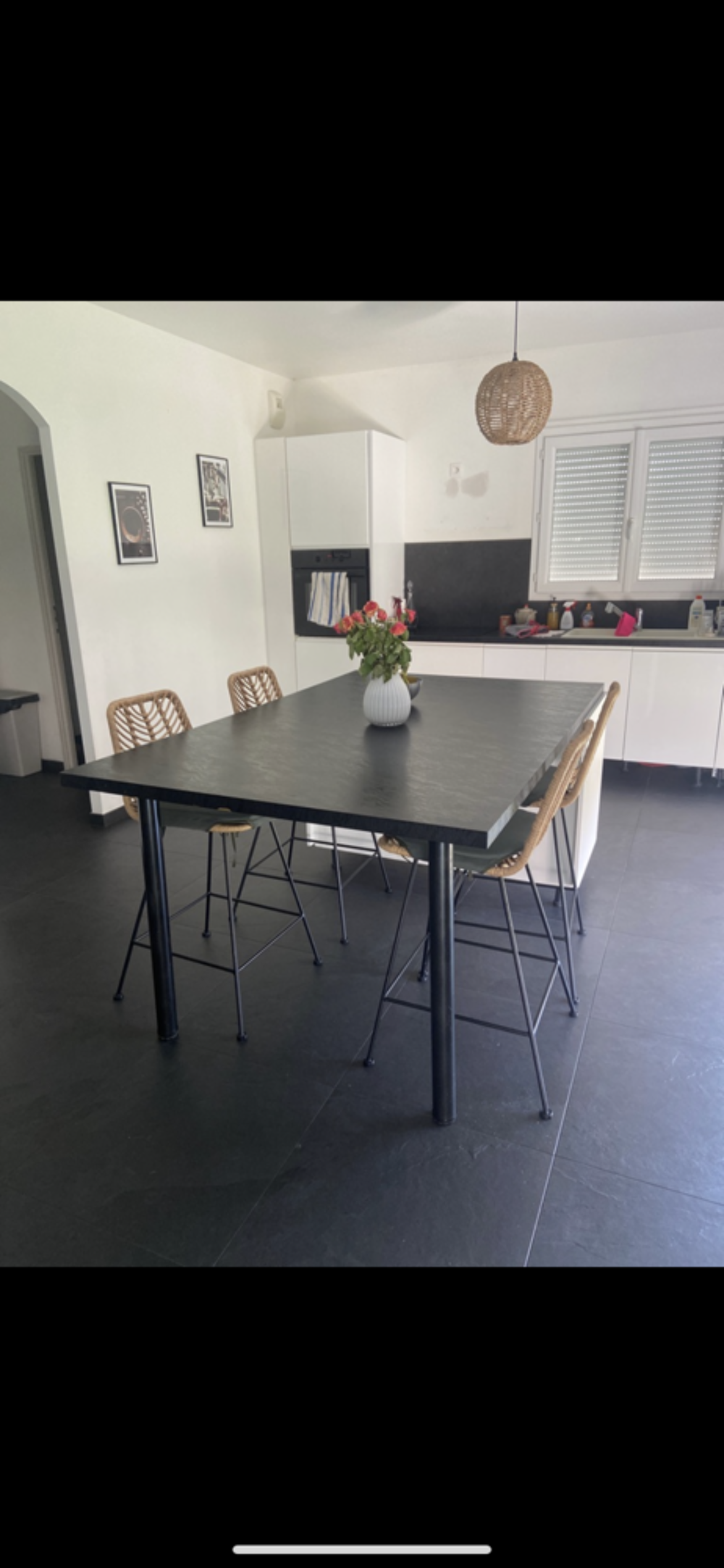 Cuisine blanche + lave vaisselle + ilot centrale Cuisine
