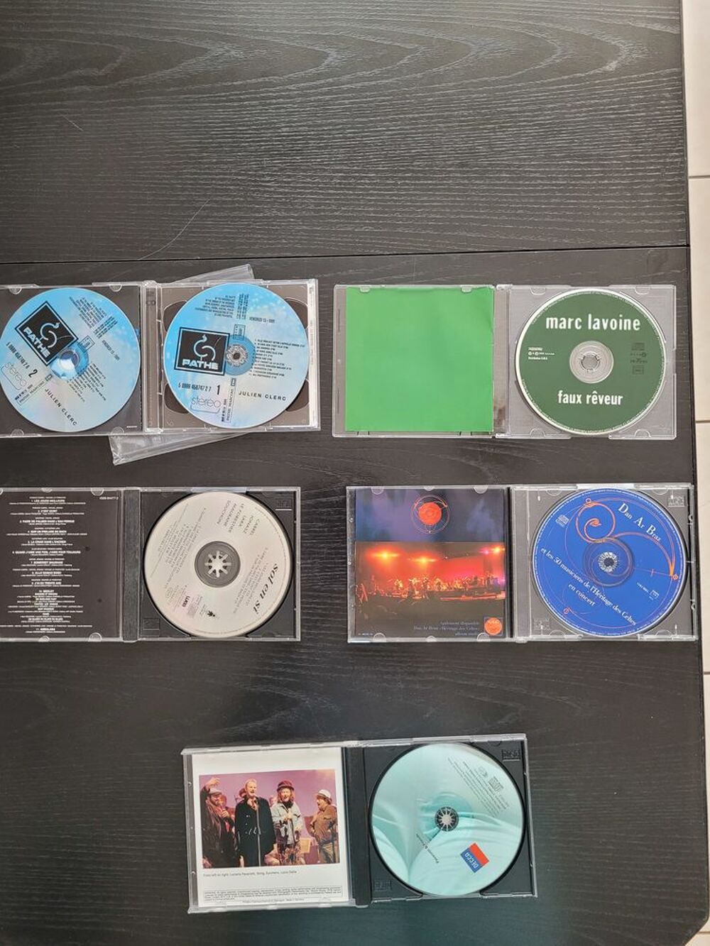 Lot de 5 CD originaux ? Tr&egrave;s bon &eacute;tat CD et vinyles