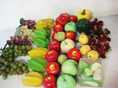 d�co fruits artificiels
grappes de raisin, fruits exotiques, 20 Saint-Quentin (02)