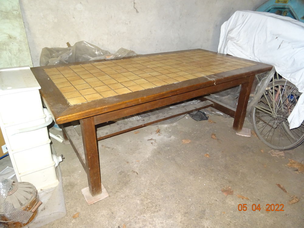 table de ferme en Okoum&eacute; Meubles